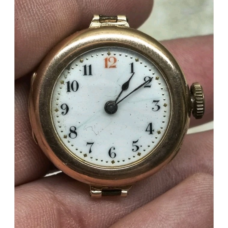 Vintage Rolex Womens 9ct Rose Or Pink Gold Manual Watch